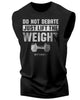 010. Don't Debate Just Lift The Weight Workout Funny Muscle Tank Top for Men