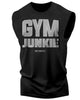GYMISH Gym Junkie Funny Workout Muscle Tank Top for Men