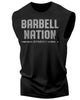 106. Barbell Nation Workout Muscle Tank Top for Men