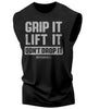 108. Grip It Funny Workout Muscle Tank Top for Men