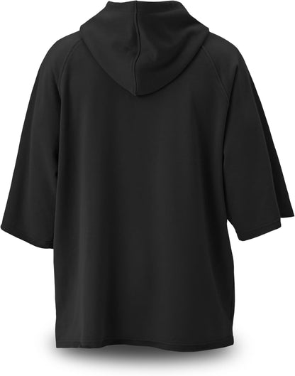 Gymish Lifestyle Oversized Short-Sleeve Hoodie Casual Streetwear Pullover for Men & Women