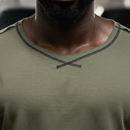 Gymish Lifestyle Men’s Vintage Oversized Gym T-Shirt, Relaxed Fit Bodybuilding & Workout Tee