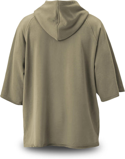 Gymish Lifestyle Oversized Short-Sleeve Hoodie Casual Streetwear Pullover for Men & Women