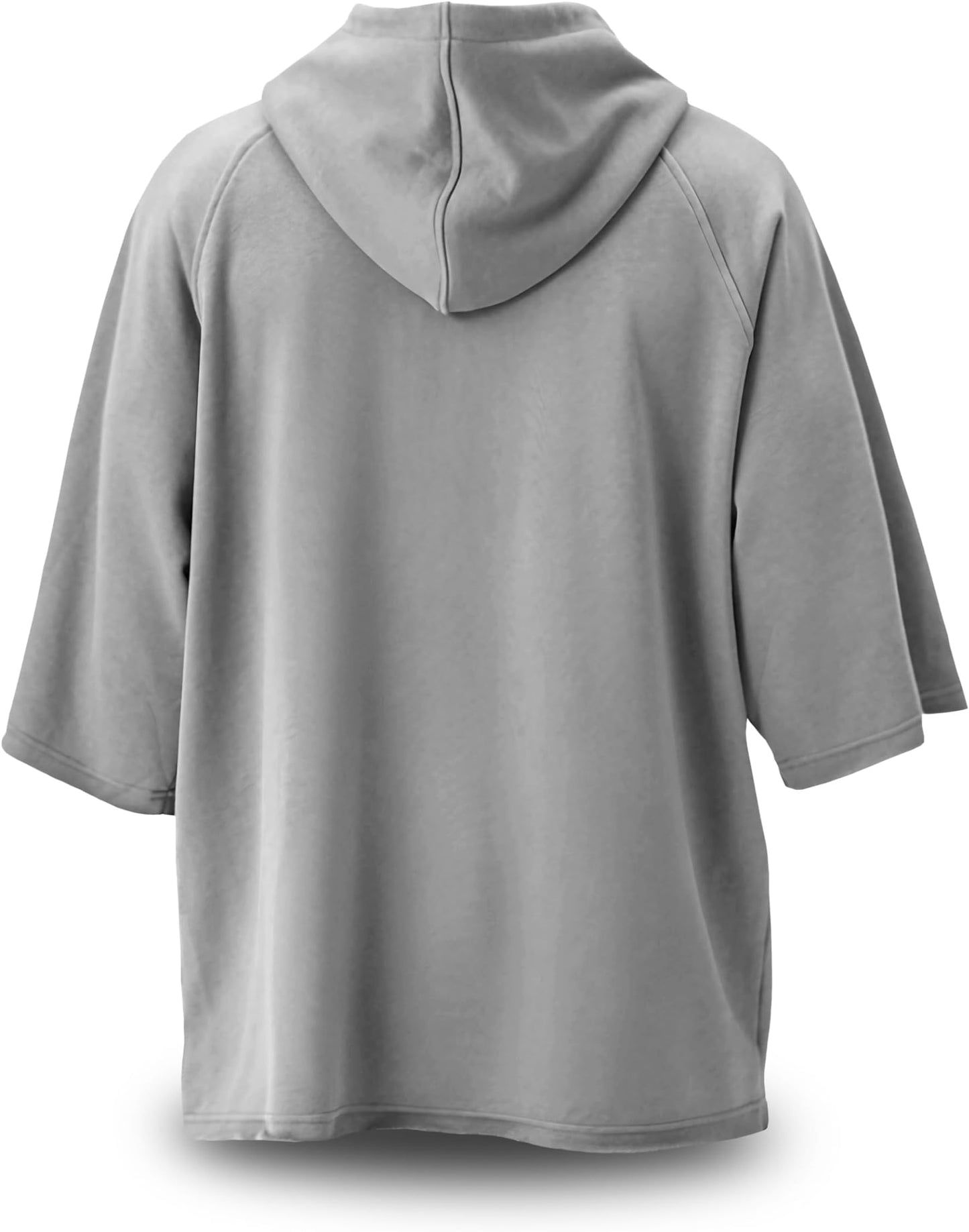 Gymish Lifestyle Oversized Short-Sleeve Hoodie Casual Streetwear Pullover for Men & Women