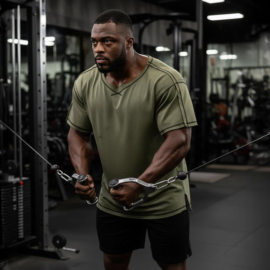 Gymish Lifestyle Men’s Vintage Oversized Gym T-Shirt, Relaxed Fit Bodybuilding & Workout Tee