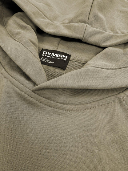 Gymish Lifestyle Oversized Short-Sleeve Hoodie Casual Streetwear Pullover for Men & Women