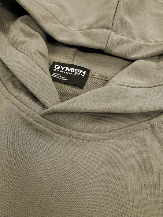 Gymish Lifestyle Oversized Short-Sleeve Hoodie Casual Streetwear Pullover for Men & Women