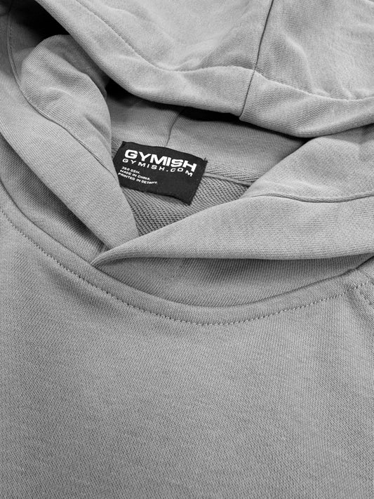 Gymish Lifestyle Oversized Short-Sleeve Hoodie Casual Streetwear Pullover for Men & Women