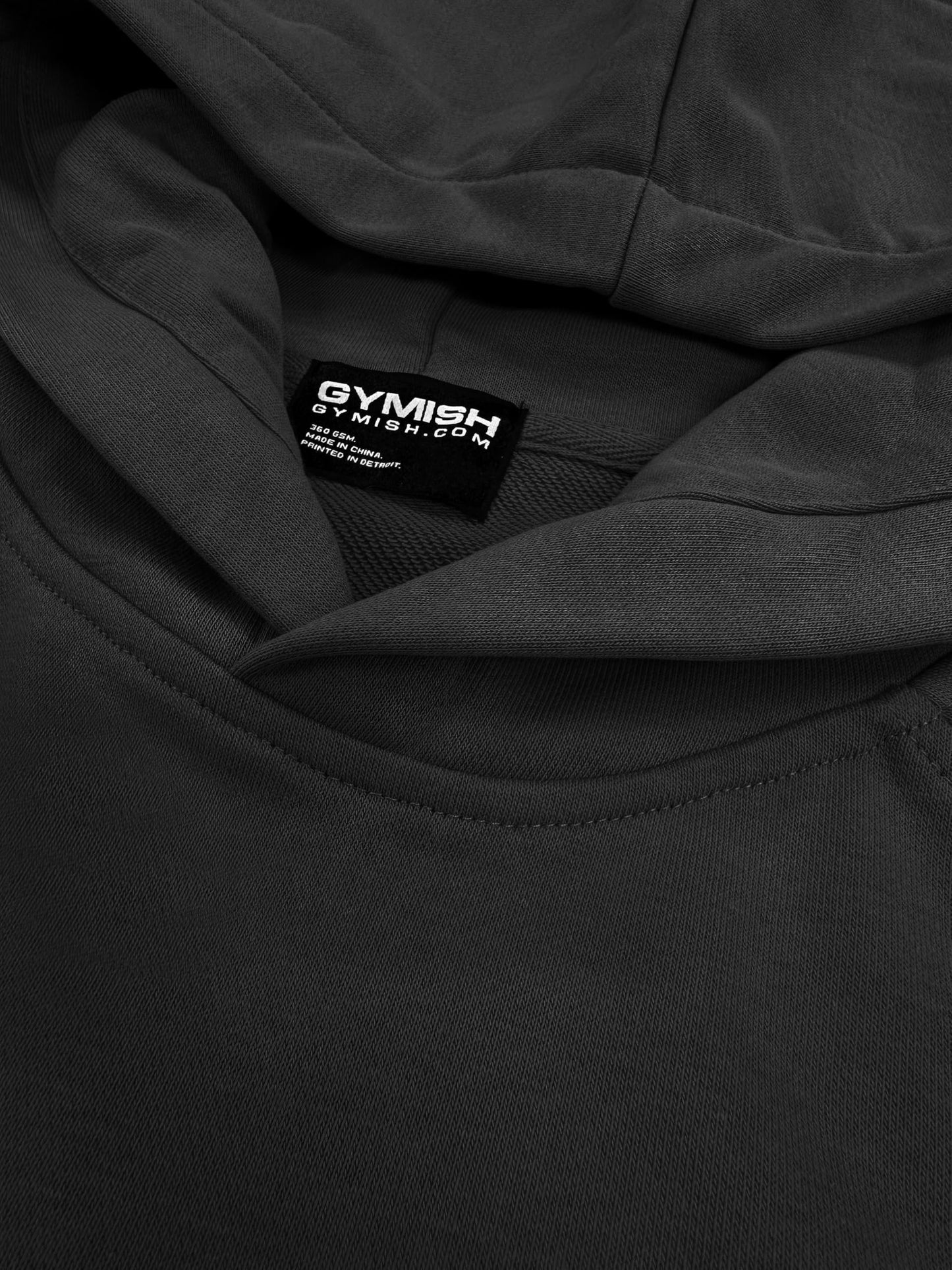 Gymish Lifestyle Oversized Short-Sleeve Hoodie Casual Streetwear Pullover for Men & Women