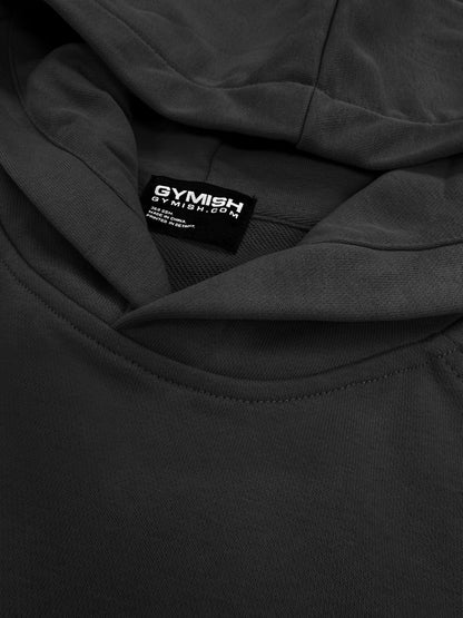 Gymish Lifestyle Oversized Short-Sleeve Hoodie Casual Streetwear Pullover for Men & Women