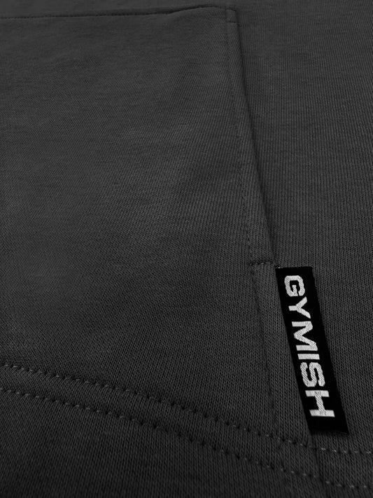 Gymish Lifestyle Oversized Short-Sleeve Hoodie Casual Streetwear Pullover for Men & Women