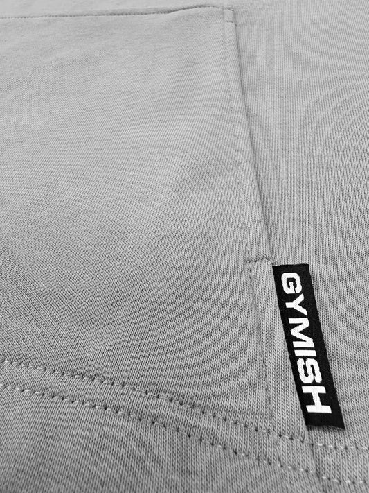 Gymish Lifestyle Oversized Short-Sleeve Hoodie Casual Streetwear Pullover for Men & Women