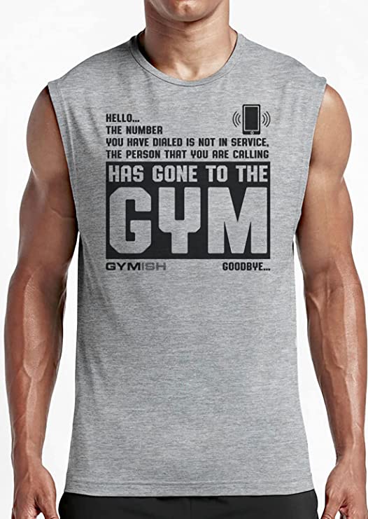 059. Hello... Goodbye Funny Workout Muscle Tank Top for Men T-Shirt GYMISH LIFESTYLE