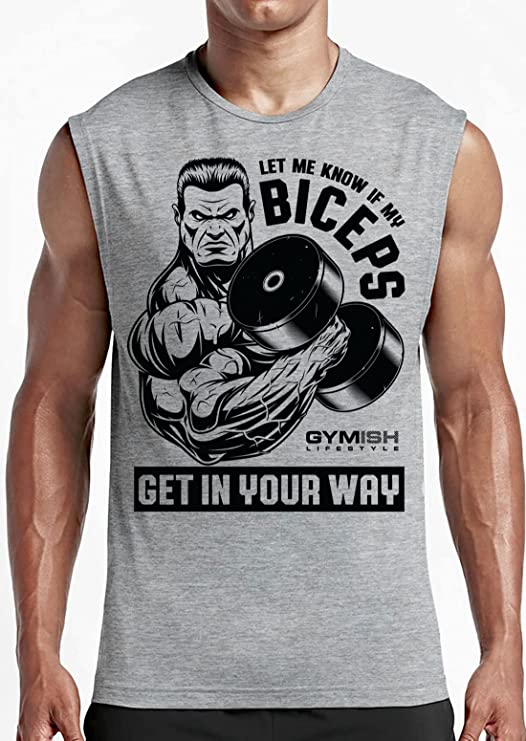 036. Biceps In Your Way Funny Workout Muscle Tank Top for Men T-Shirt GYMISH LIFESTYLE