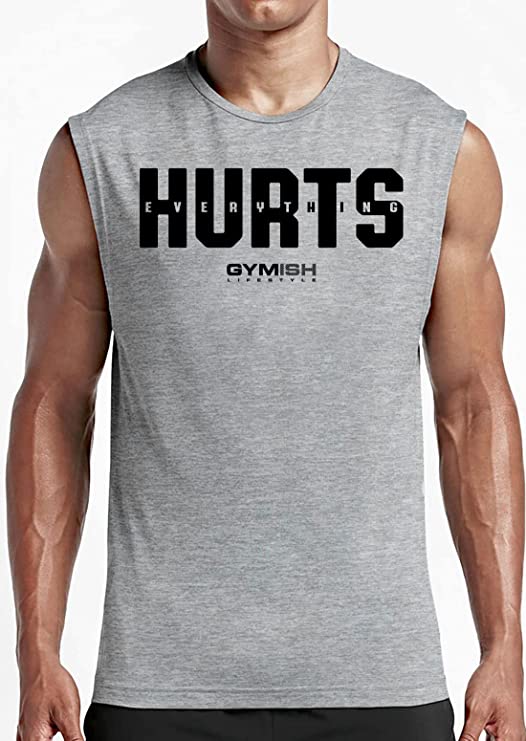 005. Everything Hurts Workout Muscle Tank Top for Men