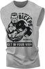 036. Biceps In Your Way Funny Workout Muscle Tank Top for Men