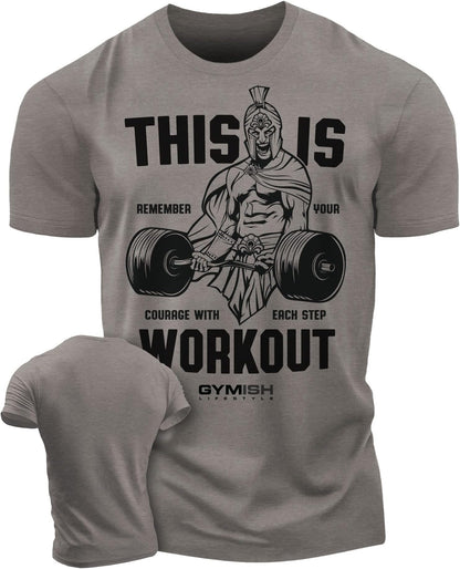 026. Spartan Gym Workout T-Shirt