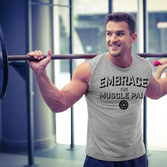 048. Embrace Muscle Pain Workout Muscle Tank Top for Men