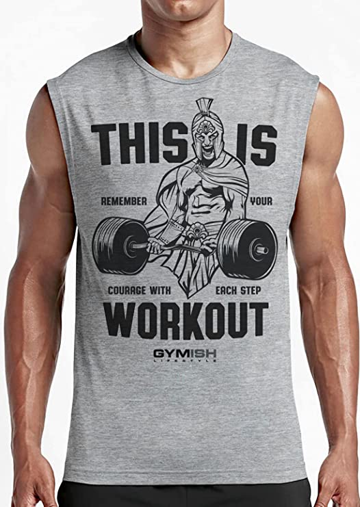 026. Spartan Gym Funny Workout Muscle Tank Top for Men T-Shirt GYMISH LIFESTYLE