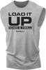 066. Load It Up Funny Workout Muscle Tank Top for Men