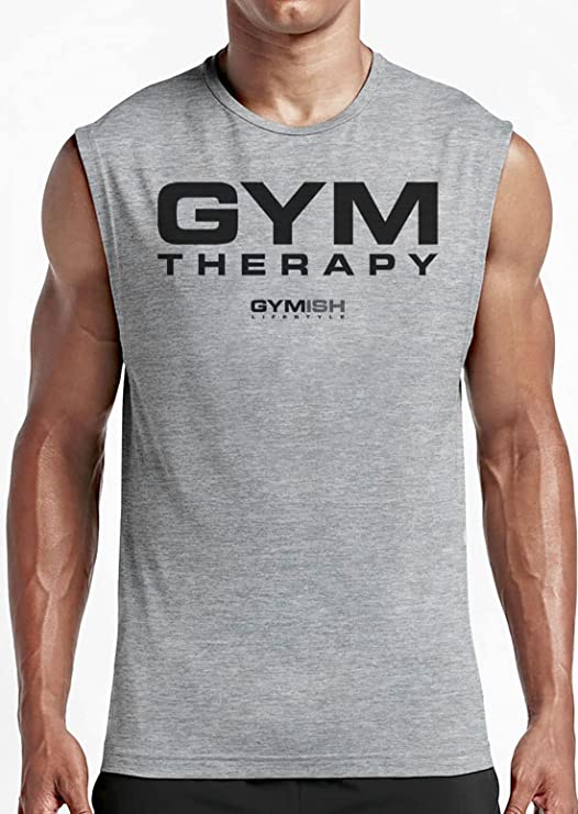 055. Gym Therapy Workout Muscle Tank Top for Men T-Shirt GYMISH LIFESTYLE