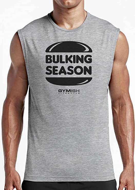 060. Bulking Season Workout Muscle Tank Top for Men T-Shirt GYMISH LIFESTYLE