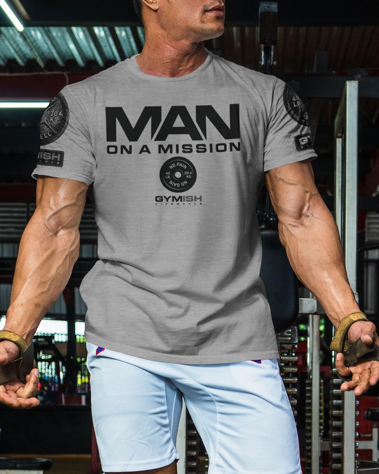 072. Man On A Mission Workout T-Shirt