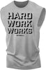 049. Hard Work Works Funny Workout Muscle Tank Top for Men