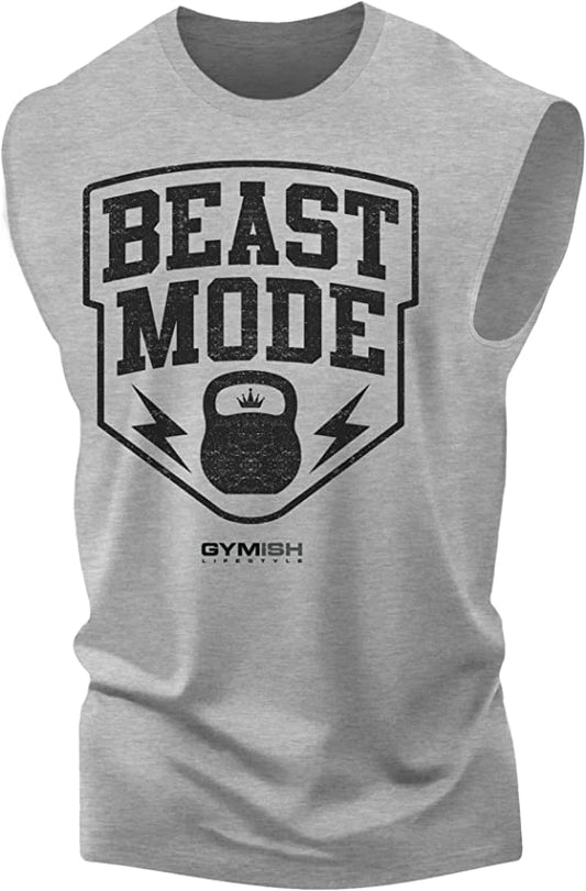 007. Beast Mode Workout Muscle Tank Top for Men