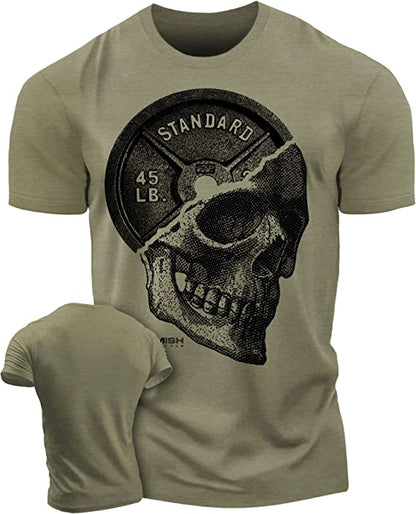 051. SkullPlate Workout T-Shirt