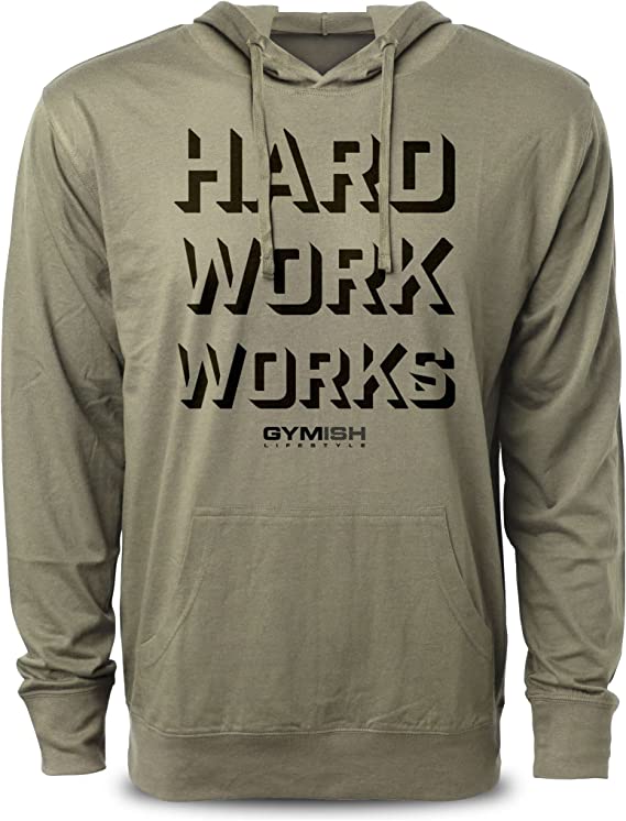Hard Work Works Workout Hoodies Funny Hoodies Gym Sweatshirt Lifting Pullover Gymish