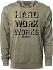 049. Hard Work Works Funny Workout Hoodie for Men