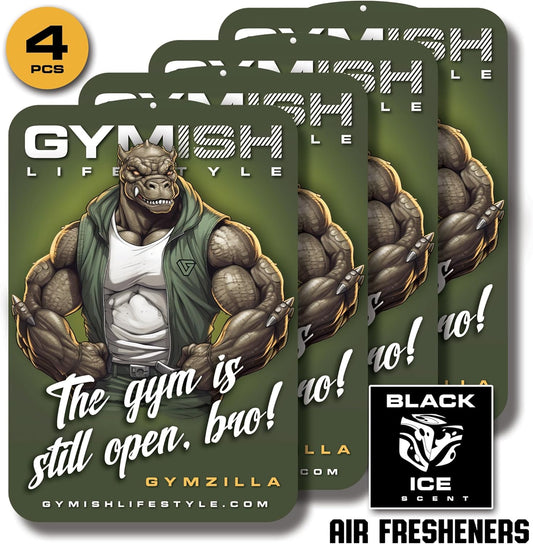 The Gym is Still Open Hanging Funny Air Freshener Air Freshner GYMISH LIFESTYLE