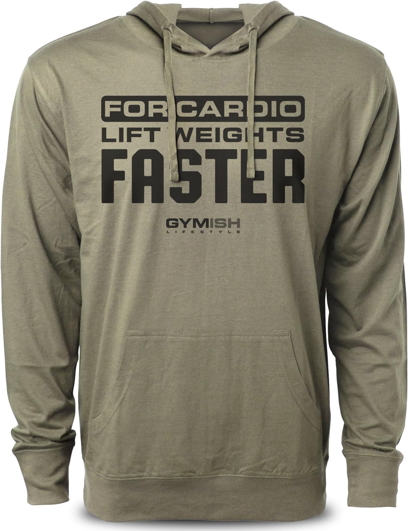 093. For Cardio Lift Weights Faster Motivational Gym Hoodie