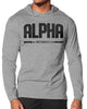 133. Alpha Lightweight Long Sleeve Hooded T-shirt for Men