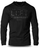 089. LIFT O'Clock Lightweight Long Sleeve Hooded T-shirt for Men