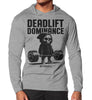 095. Deadlift Dominance Lightweight Long Sleeve Hooded T-shirt for Men