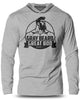 084. Gray Beard Great Bod Lightweight Long Sleeve Hooded T-shirt for Men