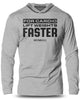 093. FOR CARDIO LIFT WEIGHTS FASTER Lightweight Long Sleeve Hooded T-shirt for Men