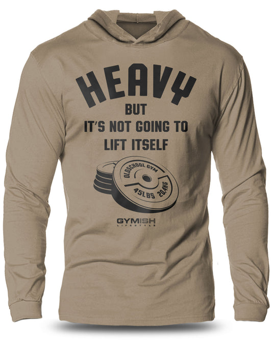 041- Heavy Lift Lightweight Long Sleeve Hooded T-shirt for Men