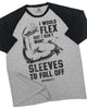 015. RAGLAN  I Would Flex Workout Gym T-Shirt for Men