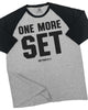 018. RAGLAN One More Set Workout Gym T-Shirt for Men