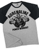 020. RAGLAN Adrenaline Workout Funny Gym T-Shirt for Men