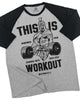 026. RAGLAN Spartan Gym Workout Gym T-Shirt for Men