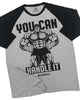 035. RAGLAN You Can Handle It Workout Gym T-Shirt for Men