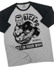 036. RAGLAN Biceps in Your Way Workout Gym T-Shirt for Men