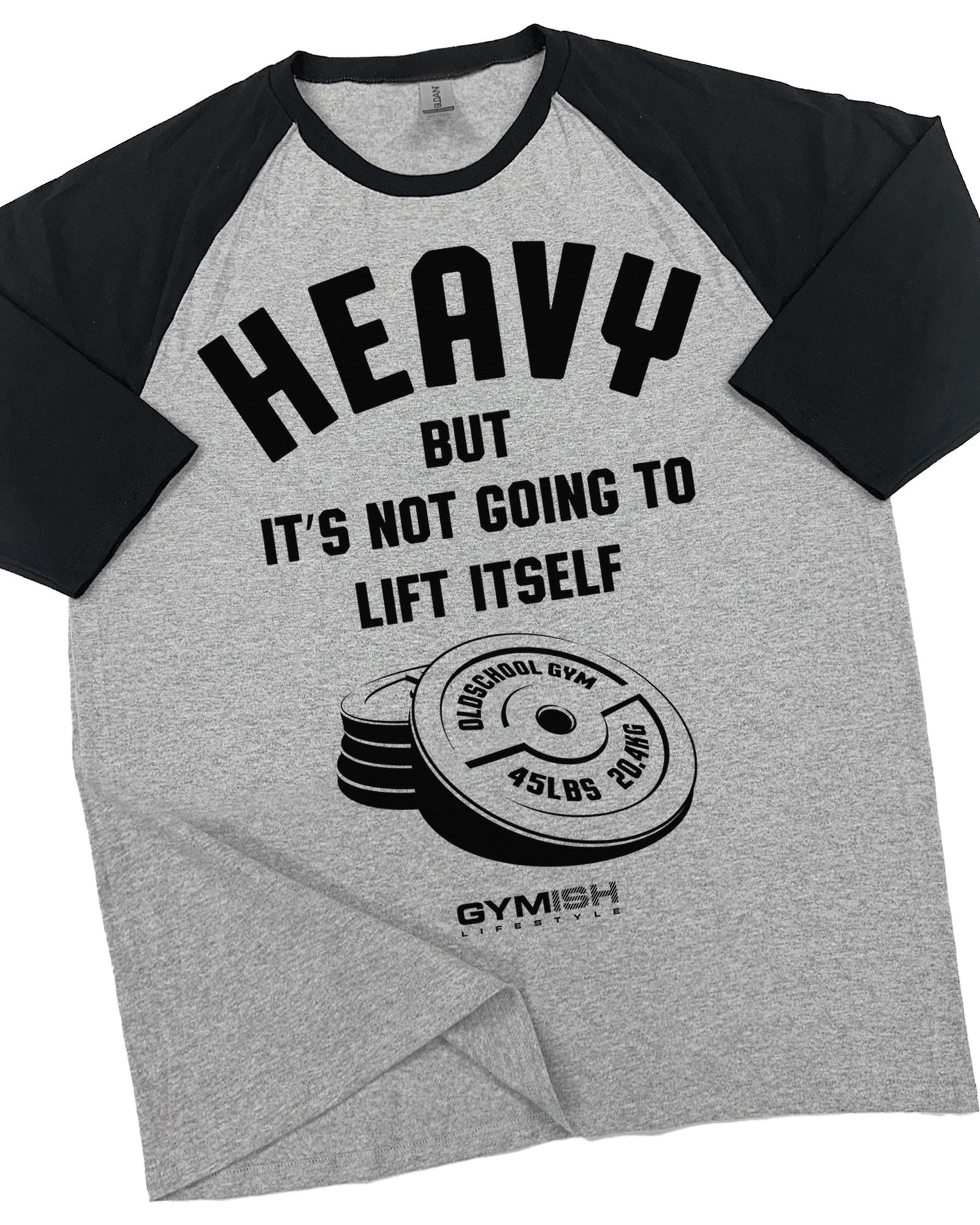 41- RAGLAN Heavy Lift Workout Gym T-Shirt for Men