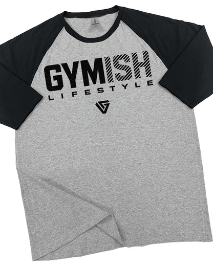 47B- RAGLAN Gymish Lifestyle Workout Gym T-Shirt for Men