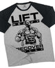 057. RAGLAN Lift Heavy Recover Fully Workout Gym T-Shirt for Men