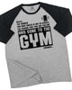 059. RAGLAN Hello... Goodbye Workout Gym T-Shirt for Men